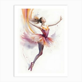 Ballerina Watercolour Art Print