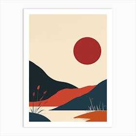 Landscape Painting, Simplicity Art Print