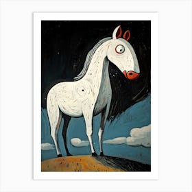 White Horse 1 Art Print