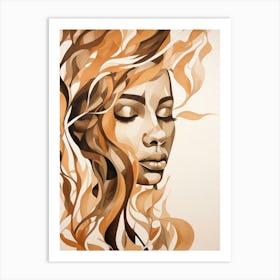 Abstract Of A Woman 1 Art Print