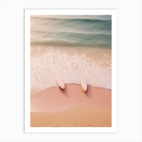 At the beach Art Print