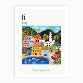 Kids Travel Alphabet  Italy 4 Art Print