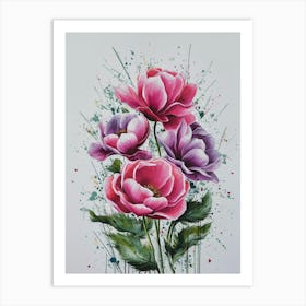 Peonies Art Print