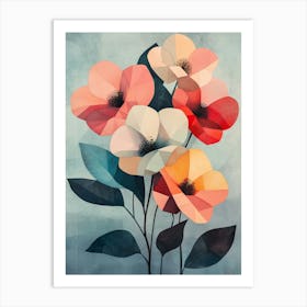 Abstract Flowers 22 Art Print