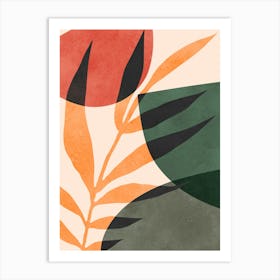 Botanical and tropical floral A Art Print