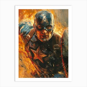 Captain America 16 Art Print