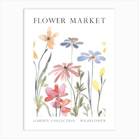 Wildflower Flower Market Art Print