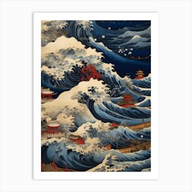 Great Wave Off Kanagawa 1 Art Print