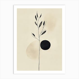 Abstract Black And White Painting 3 Art Print