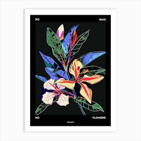 No Rain No Flowers Poster Periwinkle 4 Art Print