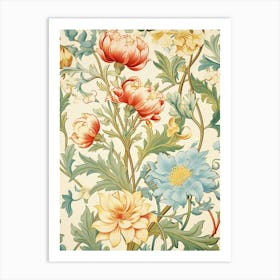 Floral Wallpaper 48 Art Print