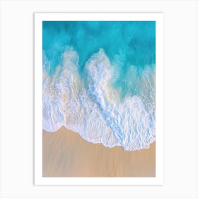 Aerial View Of A Beach 3 Art Print