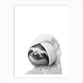 Cute Sloth Art Print