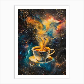 Coffee In The Space Art Print