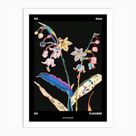 No Rain No Flowers Poster Lily Of The Valley 3 Art Print