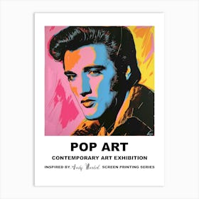 Elvis Pop Art 1 Art Print
