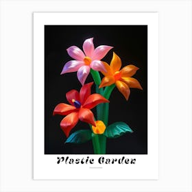 Bright Inflatable Flowers Poster Passionflower 3 Art Print