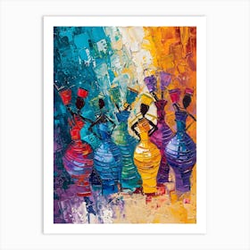 African Dancers Art Print