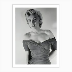 Actress Marilyn Monroe Portrait Art Print