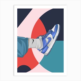 Sneakers Dunk Rich Art Print