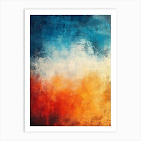 Abstract Colorful Grunge Texture 1 Art Print