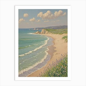 Romantic Beach Art Print