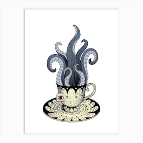 Kraken Tea Art Print