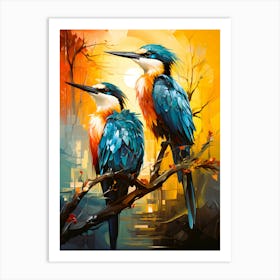 Harmonious Flock Birds Together Art Print