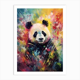 Panda Art In Impressionism Style 1 Art Print