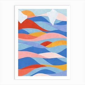 Color Waves Art Print