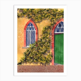 The Green Door Art Print