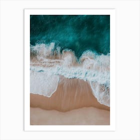 Aerial View Of A Beach 136 Art Print