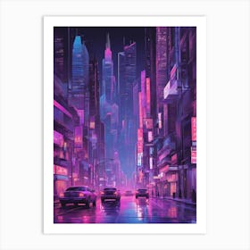 Futuristic City 1 Art Print