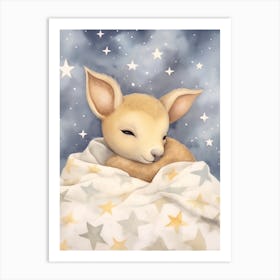 Sleeping Baby Kangaroo 3 Art Print