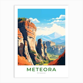 Greece Meteora Travel Art Print