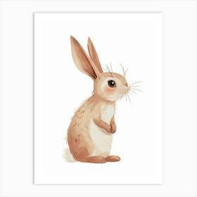 Mini Rex Rabbit Kids Illustration 1 Art Print