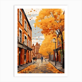 Dublin In Autumn Fall Travel Art 4 Art Print