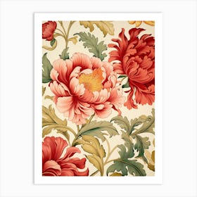 Floral Wallpaper 83 Art Print