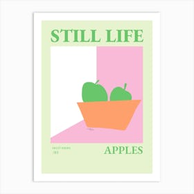 Still Life With Apples Art Print