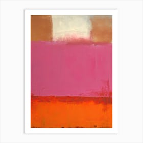 Red Tones Abstract Rothko Quote 3 Art Print
