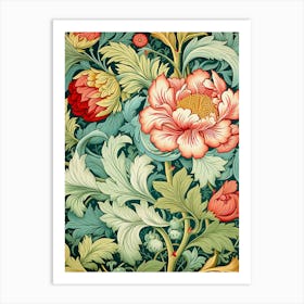 Floral Wallpaper 21 Art Print