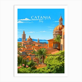 Catania Travel Italy Art Print