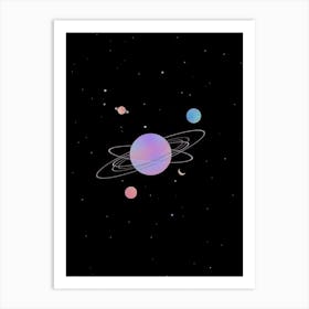 Planets In The Sky Art Print