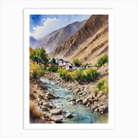Numbra Valley Ladakh Art Print