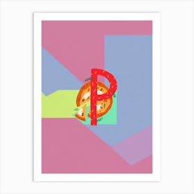 Kids Initials P Art Print