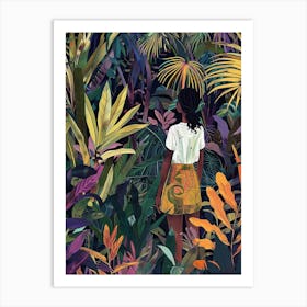 In The Garden Naples Botanical Garden 1 Art Print