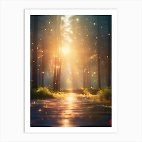 Fairy Path In The Forest Art Print