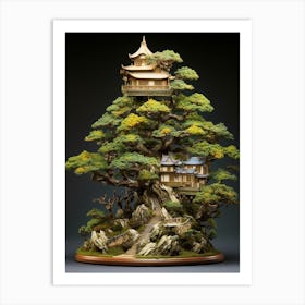 Bonsai Tree Japanese Style 3 Art Print