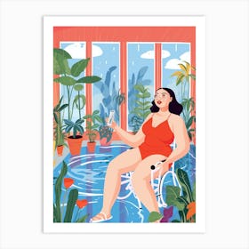 Body Positivity Hockney Inspired Prints 3 Art Print