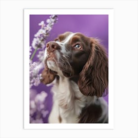 Springer Spaniel.Generated AI. Wall Art Print Art Print